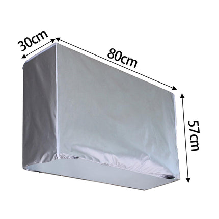 Air Conditioner Cover for Outside Units for All Season with Straps Dustproof 1P to 1.5P 80x30x57