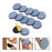 12Pcs Furniture Glides Sliders Chair Leg Movers Sliders for Table Chair Desk 22mm