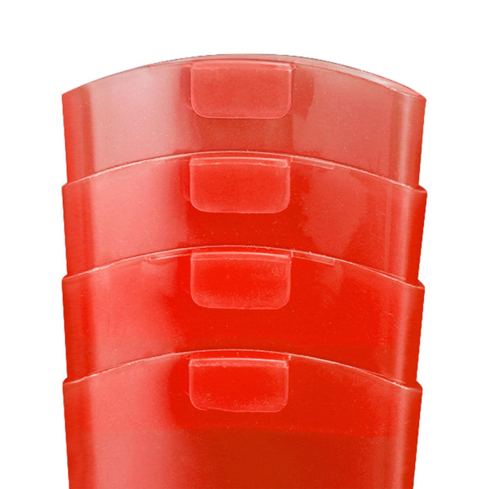 4 Pieces Tea Holder for Cup Serving Storage Tea Hanger for Glasses Party Bar Red