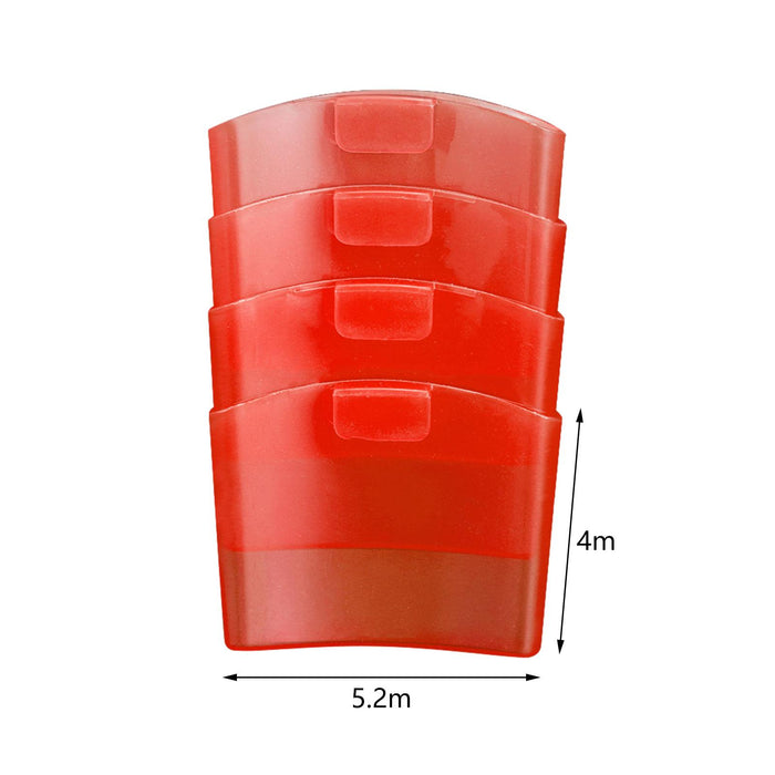 4 Pieces Tea Holder for Cup Serving Storage Tea Hanger for Glasses Party Bar Red