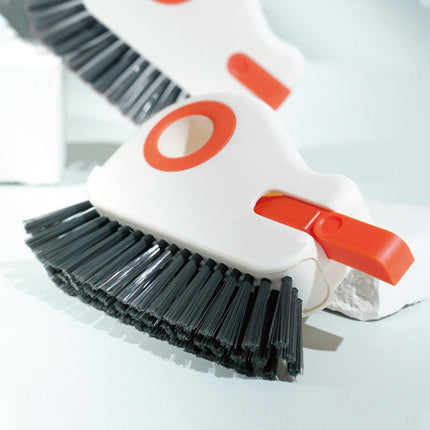 Groove Cleaning Brush Home Bathtub Bathroom Door Window Track Cleaning Brush Orange