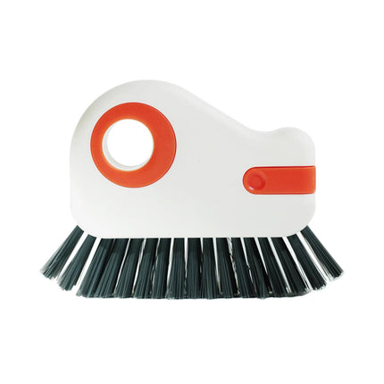 Groove Cleaning Brush Home Bathtub Bathroom Door Window Track Cleaning Brush Orange