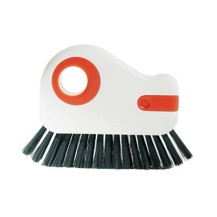 Groove Cleaning Brush Home Bathtub Bathroom Door Window Track Cleaning Brush Orange