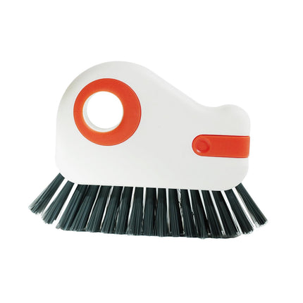 Groove Cleaning Brush Home Bathtub Bathroom Door Window Track Cleaning Brush Orange