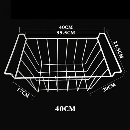 Refrigerator Freezer Basket Freezer Organizer Bin for Dormitory Camping Home 50cm