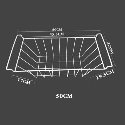 Refrigerator Freezer Basket Freezer Organizer Bin for Dormitory Camping Home 50cm