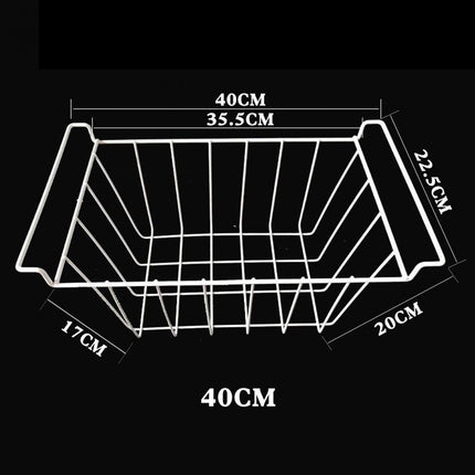 Refrigerator Freezer Basket Freezer Organizer Bin for Dormitory Camping Home 40cm