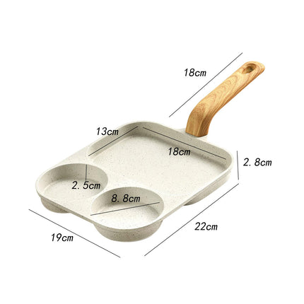 Nonstick Egg Frying Pan Pancake Pan Egg Cooker Pan for Cooking Baking Frying Compatiable for Gas