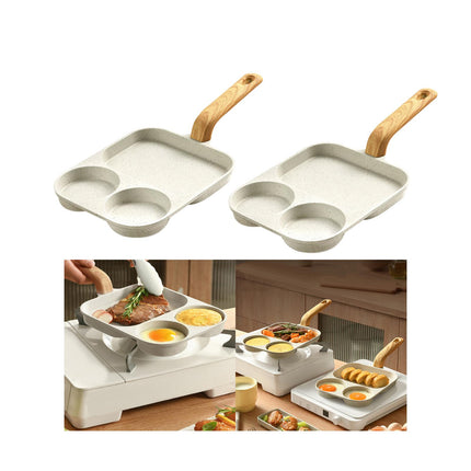 Nonstick Egg Frying Pan Pancake Pan Egg Cooker Pan for Cooking Baking Frying Compatiable for Gas