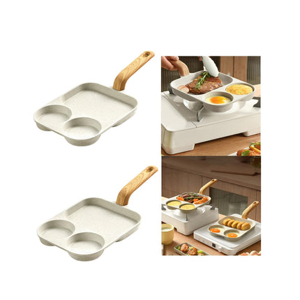 Nonstick Egg Frying Pan Pancake Pan Egg Cooker Pan for Cooking Baking Frying Compatiable for Gas