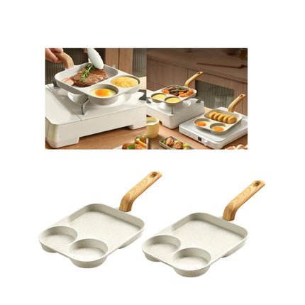 Nonstick Egg Frying Pan Pancake Pan Egg Cooker Pan for Cooking Baking Frying Compatiable for Gas