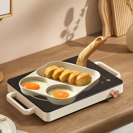 Nonstick Egg Frying Pan Pancake Pan Egg Cooker Pan for Cooking Baking Frying Universal