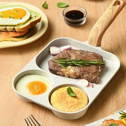 Nonstick Egg Frying Pan Pancake Pan Egg Cooker Pan for Cooking Baking Frying Universal