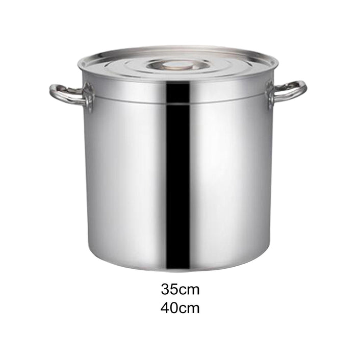 Stainless Steel Cookware Stockpot Induction Pot for Canteens Hotel Household 35cm