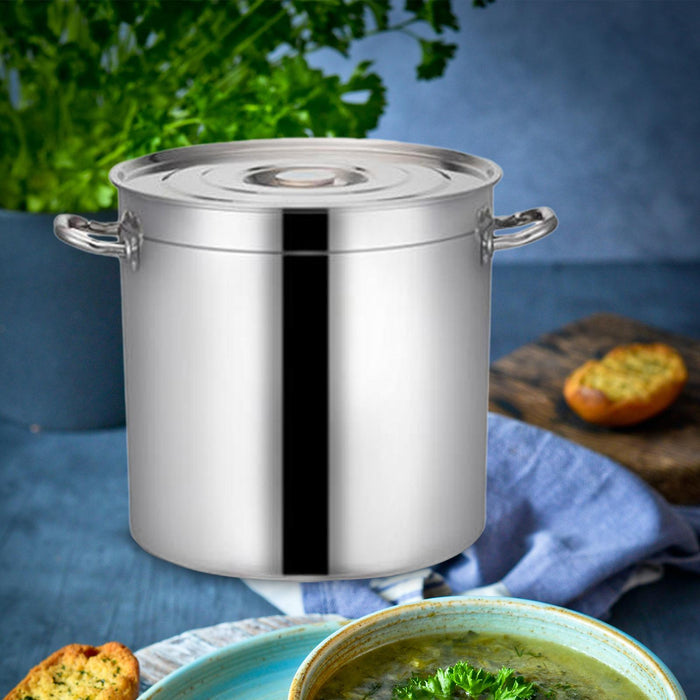 Stainless Steel Cookware Stockpot Induction Pot for Canteens Hotel Household 35cm