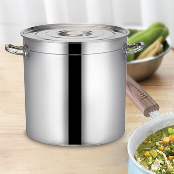 Stainless Steel Cookware Stockpot Induction Pot for Canteens Hotel Household 35cm