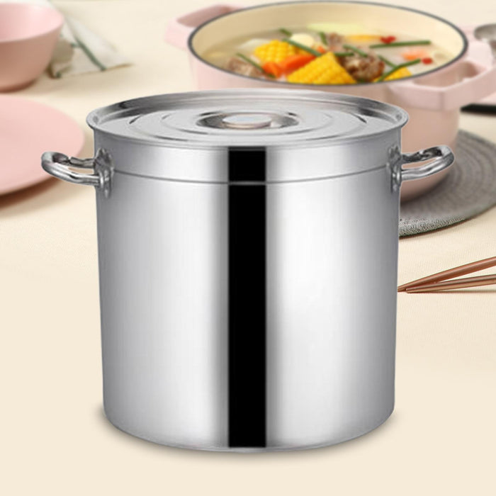 Stainless Steel Cookware Stockpot Induction Pot for Canteens Hotel Household 35cm