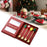 4 Pieces Christmas Cutlery Utensils Spoons Forks for Wedding Kitchen Holiday Spoon red box