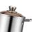 Stainless Steel Stockpot Boiling Cookware Reinforced Bottom Seafood Boil Pot no clamp