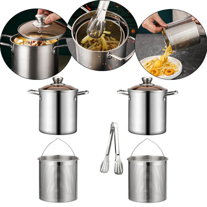 Stainless Steel Stockpot Boiling Cookware Reinforced Bottom Seafood Boil Pot no clamp