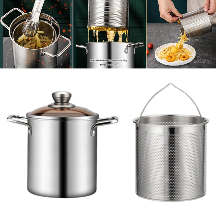 Stainless Steel Stockpot Boiling Cookware Reinforced Bottom Seafood Boil Pot no clamp