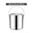 201 Stainless Steel Stockpot Oil Bucket Tall Cooking Pot for Household Hotel 6L