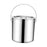 201 Stainless Steel Stockpot Oil Bucket Tall Cooking Pot for Household Hotel 6L