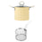 3L Deep Frying Pot with Strainer Kitchen Frying Pan for Frying Party Kitchen Yellow