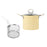 3L Deep Frying Pot with Strainer Kitchen Frying Pan for Frying Party Kitchen Yellow