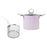 3L Deep Frying Pot with Strainer Kitchen Frying Pan for Frying Party Kitchen Violet