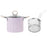 3L Deep Frying Pot with Strainer Kitchen Frying Pan for Frying Party Kitchen Violet