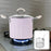 3L Deep Frying Pot with Strainer Kitchen Frying Pan for Frying Party Kitchen Violet