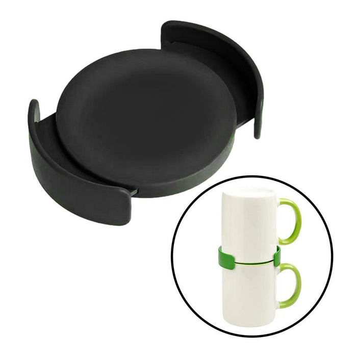 Tea Holder for Cup Multifunction Cup Stacker Holder for Party Bar Glassware black