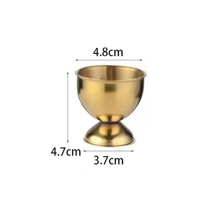 Stainless Steel Egg Cup Kitchen Gadget Dinnerware Durable Egg Tray gold