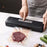 Vacuum Sealer with 10 Bags Portable Packaging Sealer for Snacks Bread Fruits black