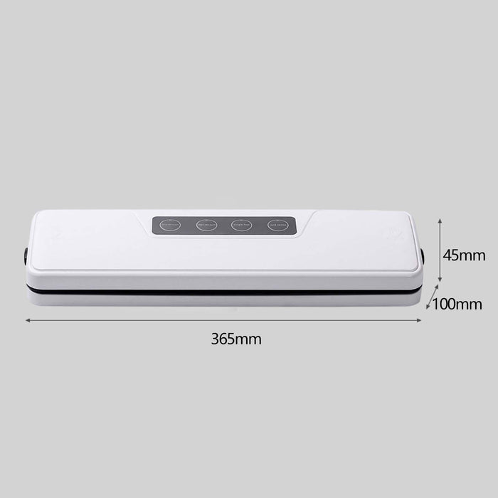 Vacuum Sealer with 10 Bags Portable Packaging Sealer for Snacks Bread Fruits white