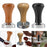 Stainless Steel Espresso Tamper Coffee Hand Press Tool for Cafe Hotel Brown