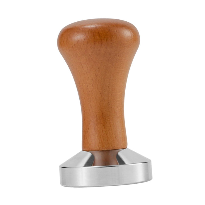 Stainless Steel Espresso Tamper Coffee Hand Press Tool for Cafe Hotel Brown