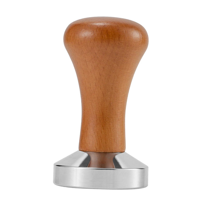 Stainless Steel Espresso Tamper Coffee Hand Press Tool for Cafe Hotel Brown