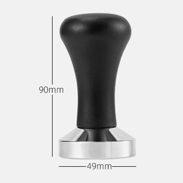 Stainless Steel Espresso Tamper Coffee Hand Press Tool for Cafe Hotel Black