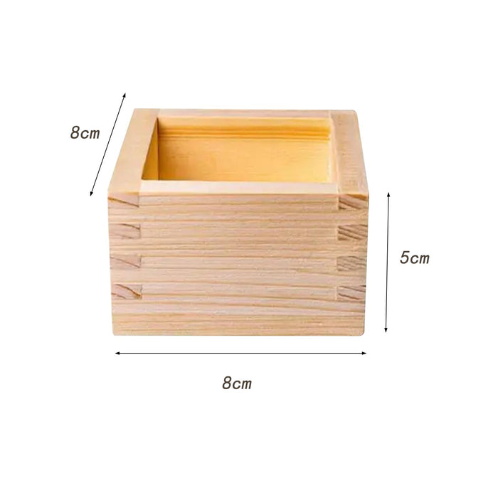 Crofta Wooden Box Jewelry Box Mini Wooden Boxes Square for Wine Glass Glass Water Cup styles B