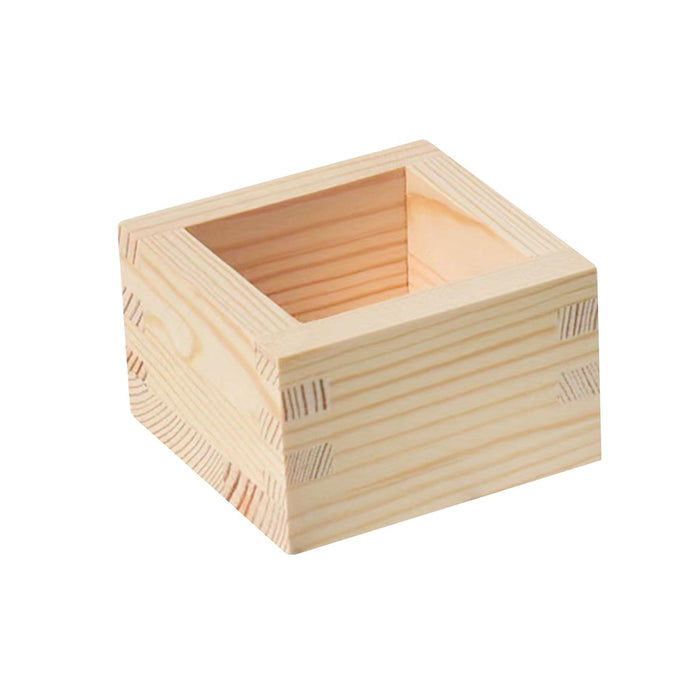 Crofta Wooden Box Jewelry Box Mini Wooden Boxes Square for Wine Glass Glass Water Cup styles B