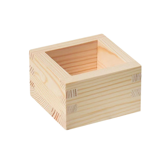 Crofta Wooden Box Jewelry Box Mini Wooden Boxes Square for Wine Glass Glass Water Cup styles B