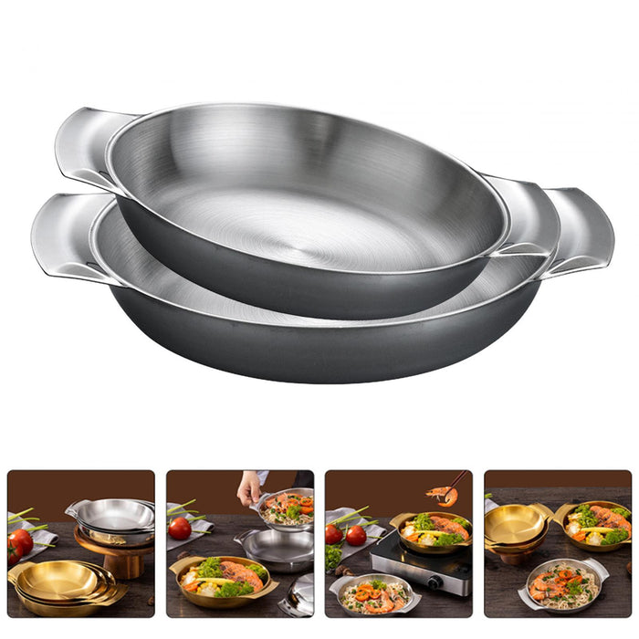 Stainless Steel Pot Fast Heating Household Kitchen Cookware for Camping Home 18cm