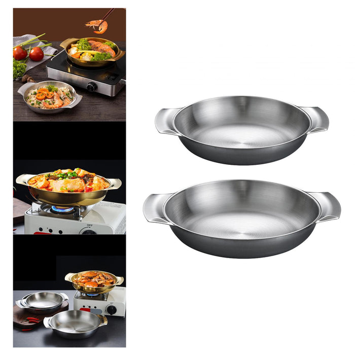 Stainless Steel Pot Fast Heating Household Kitchen Cookware for Camping Home 18cm