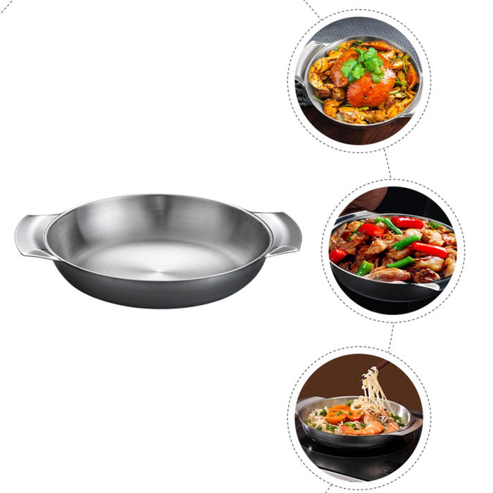 Stainless Steel Pot Fast Heating Household Kitchen Cookware for Camping Home 18cm