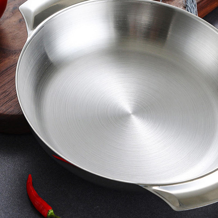 Stainless Steel Pot Fast Heating Household Kitchen Cookware for Camping Home 18cm