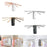 Wall Mount Clothes Drying Rack Laundry Hangers Dryer Rack for Bathroom Indoor White Wooden Pole