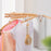 Wall Mount Clothes Drying Rack Laundry Hangers Dryer Rack for Bathroom Indoor White Wooden Pole