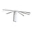 Wall Mount Clothes Drying Rack Laundry Hangers Dryer Rack for Bathroom Indoor White Aluminum Pole